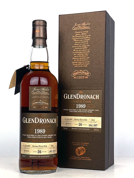 1989 Glendronach 26 Year Old Single Cask #2662