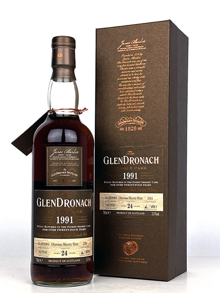 1991 Glendronach 24 Year Old Single Cask #2361