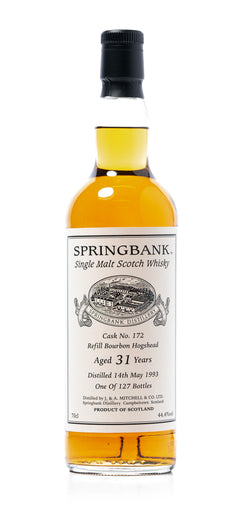 1993 Springbank 31 Year Old Private Cask #172